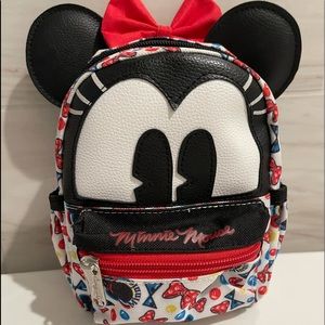 Mini Pack-back Leather Minnie Mouse